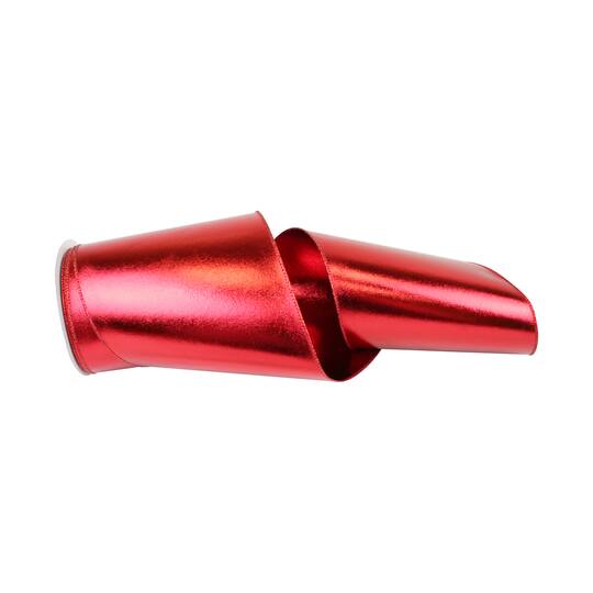 The Ribbon Roll 6" x 10yd. Wired Metallic Two-Sided Lamé Foil Ribbon